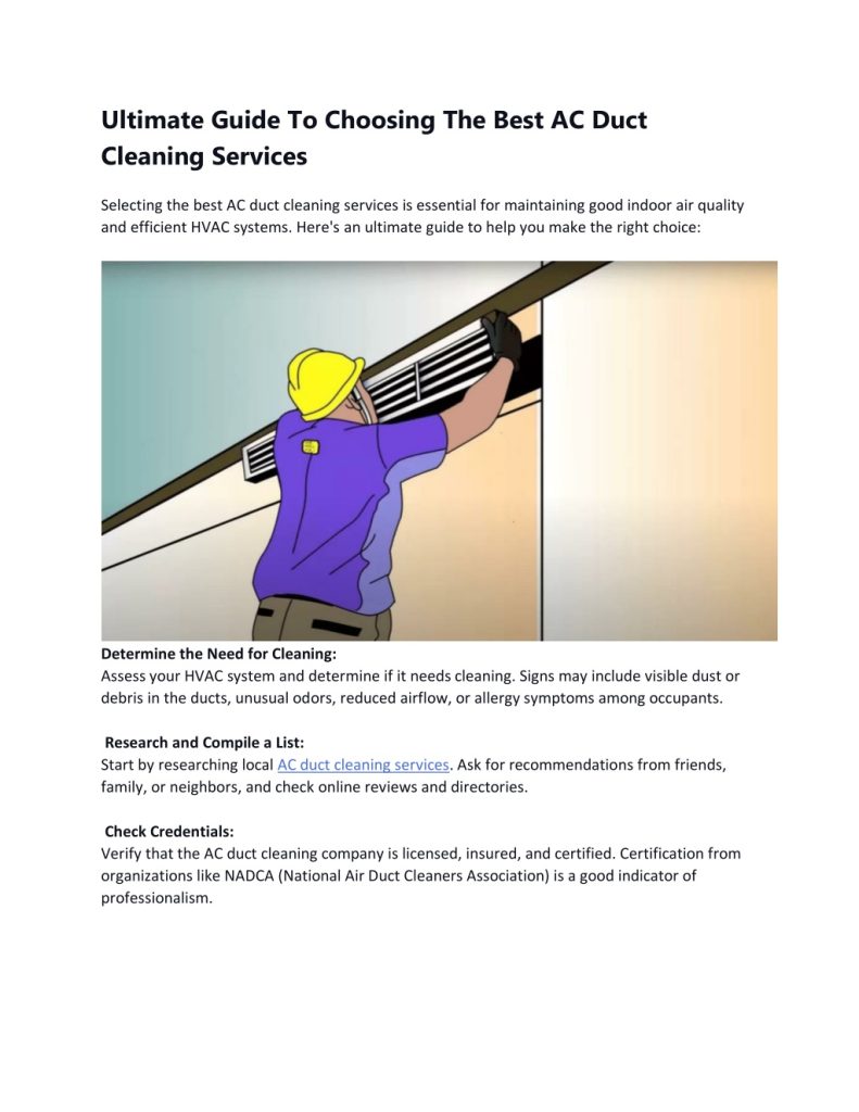 Hvac Furnace Cleaning in Dubai